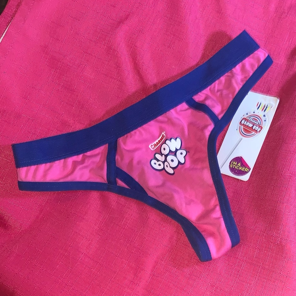 SUPER CUTE BLOW POP PINK THONG  🍭